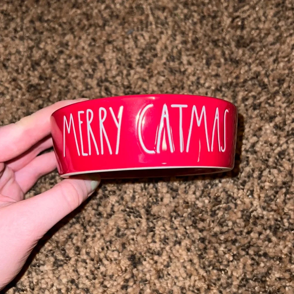 New Rae Dunn Merry Catmas Cat Bowl